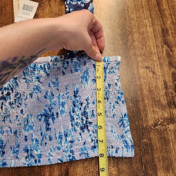 Nanette Lepore Suzie Blue floral crop - Picture 6 of 6